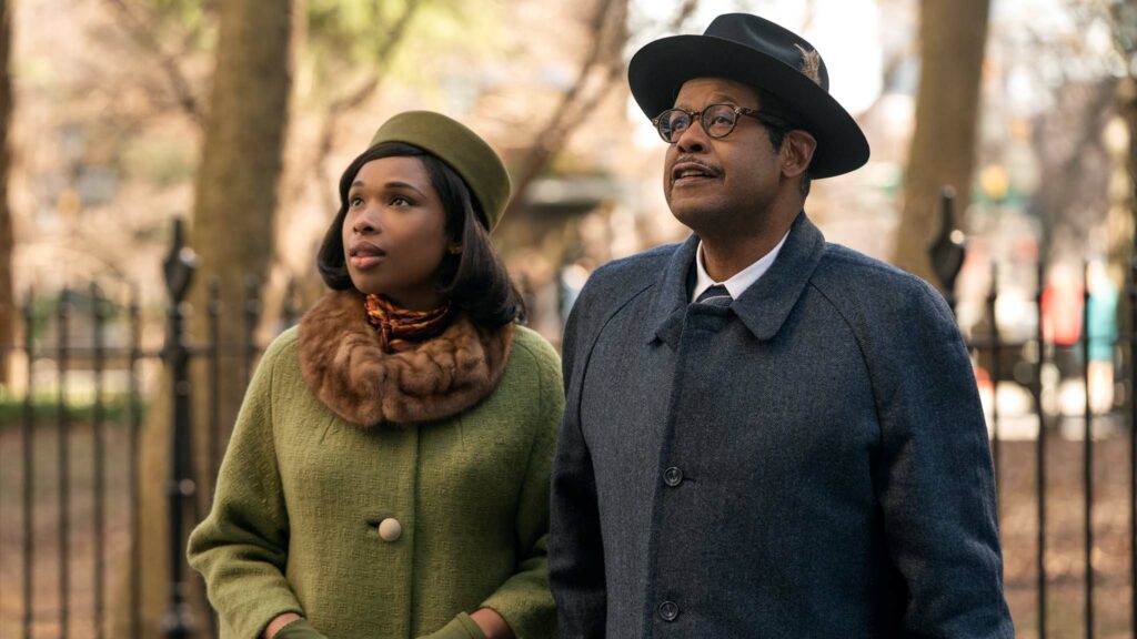 Jennifer Hudson as Aretha Franklin and Forest Whitaker as CL Franklin in Respect, directed by Liesl Tommy. Photo: Quantrell D Colbert. Copyright: 2020 Metro-Goldwyn-Mayer Pictures Inc. All Rights Reserved.