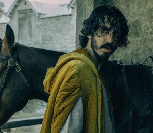 Dev Patel in The Green Knight, directed by David Lowery. Copyright: A24/Entertainment Film Distributors. All Rights Reserved.