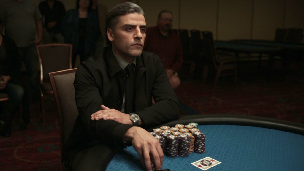 Oscar Isaac stars as William Tell in The Card Counter, directed by Paul Schrader. Photo: courtesy of Focus Features. Copyright: 2021 Focus Features, LLC. All Rights Reserved.