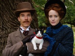Benedict Cumberbatch as Louis Wain and Claire Foy as Emily Richardson-Wain in The Electrical Life Of Louis Wain, directed by Will Sharpe. Photo: Jaap Buitendijk. Copyright: StudioCanal. All Rights Reserved.