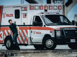 Jake Gyllenhaal as Danny Sharp in Ambulance, directed by Michael Bay. Photo: Andrew Cooper SMPSP. Copyright: 2021 Universal Studios. All Rights Reserved.