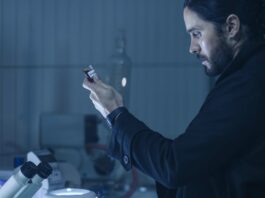 Jared Leto as Dr Michael Morbius in Morbius, directed by Daniel Espinoza. Photo: Jay Maidment. Copyright: CTMG, Inc. All Rights Reserved.