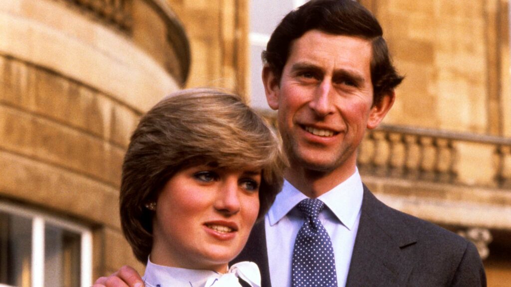 Prince Charles and Lady Diana Spencer at Buckingham Palace after the announcement of their engagement. Photo: Ron Bell. Copyright: PA Archive/PA Images. All Rights Reserved.