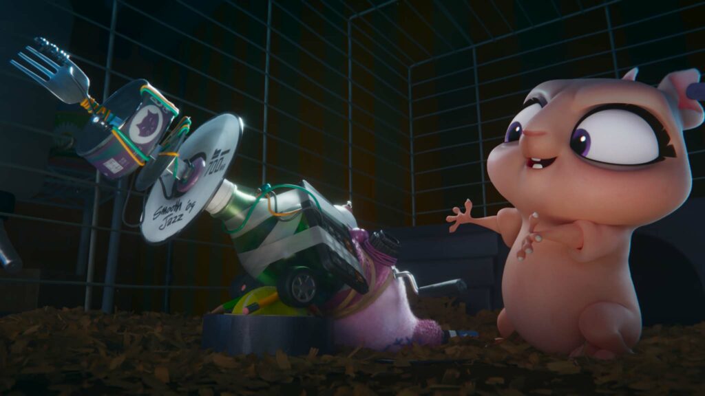 Lulu (voiced by Kate McKinnon) in DC League Of Super-Pets, directed by Jared Stern and Sam Levine. Copyright: 2021 Warner Bros. Entertainment Inc. All Rights Reserved.