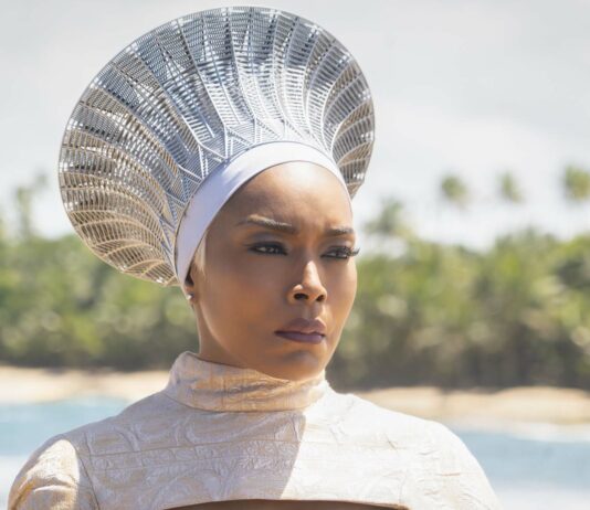 Angela Bassett as Ramonda in Black Panther: Wakanda Forever, directed by Ryan Coogler. Photo: Annette Brown. Copyright: 2022 Marvel Studios. All Rights Reserved.