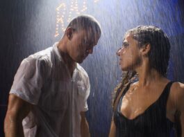 Channing Tatum as Mike Lane and Kylie Shea as Ballerina in Magic Mike’s Last Dance, directed by Steven Soderbergh. Copyright: 2022 Warner Bros. Entertainment Inc. All Rights Reserved.