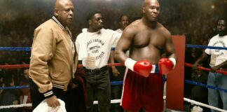 Forest Whitaker as Doc Broadus and Khris Davis as George Foreman in Big George Foreman: The Miraculous Story Of The Once And Future Heavyweight Champion Of The World, directed by George Tillman Jr. Photo: Alan Markfield. Copyright: CTMG, Inc. All Rights Reserved.