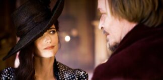 Eva Green as Milady de Winter and Eric Ruf as Cardinal de Richelieu in The Three Musketeers: D’Artagnan, directed by Martin Bourboulon. Photo: Ben King. Copyright: Pathe Distribution Ltd/Entertainment Film Distributors. All Rights Reserved.