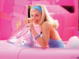 Margot Robbie as Barbie in Barbie, directed by Greta Gerwig. Copyright: Warner Bros. Entertainment Inc. All Rights Reserved.