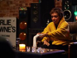Sophie Wilde as Mia in Talk To Me, directed by Danny and Michael Philippou. Copyright: Altitude Film Distribution/A24. All Rights Reserved.
