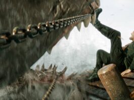 Jason Statham as Jonas in Meg 2: The Trench, directed by Ben Wheatley. Copyright: Warner Bros. Entertainment Inc. All Rights Reserved.