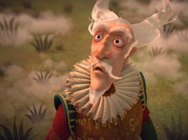 Sir Simon de Canterville (voiced by Stephen Fry) in The Canterville Ghost, ditrected by Kim Burdon and Robert Chandler. Copyright: Signature Entertainment. All Rights Reserved.