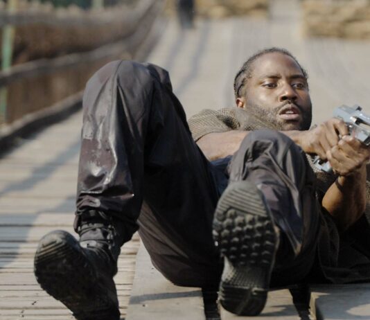 John David Washington as Joshua in The Creator, directed by Gareth Edwards. Photo: Glenn Milner. Copyright: 20th Century Studios. All Rights Reserved.