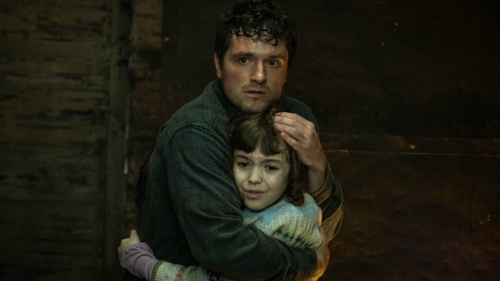 Josh Hutcherson as Mike and Piper Rubio as Abby in Five Nights at Freddy's, directed by Emma Tammi. Photo: Patti Perret. Copyright: Universal Pictures. All Rights Reserved.