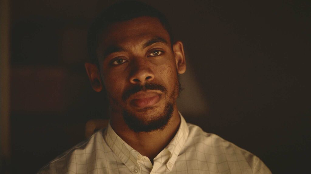 Aaron Pierre as Terrance in Foe, directed by Garth Davis. Copyright: Met Film Distribution. All Rights Reserved.