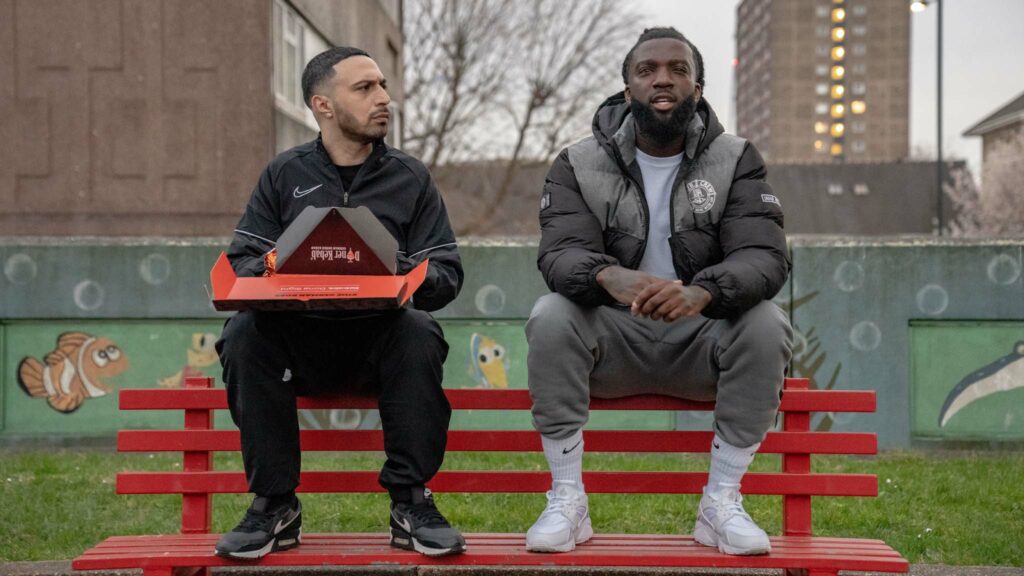 Adam Deacon and Jazzie Zonzolo in Sumotherhood, directed by Adam Deacon. Photo: Colin J Smith. Copyright: Paramount Pictures. All Rights Reserved.