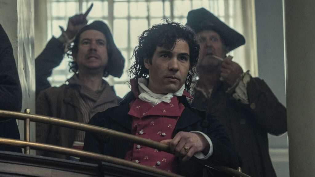 Tahar Rahim as Paul Barras in Napoleon, directed by Ridley Scott. Photo: Aidan Monaghan. Copyright: Apple. All Rights Reserved.