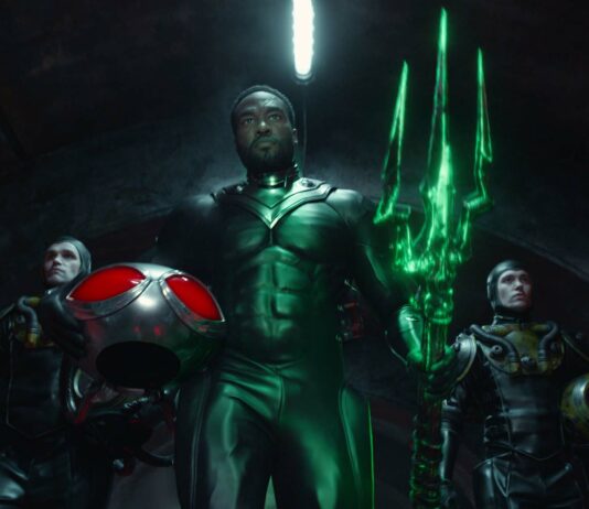 Yahya Abdul-Mateen II as Black Manta in Aquaman And The Lost Kingdom, directed by James Wan. Copyright: Warner Bros. Entertainment Inc. All Rights Reserved.