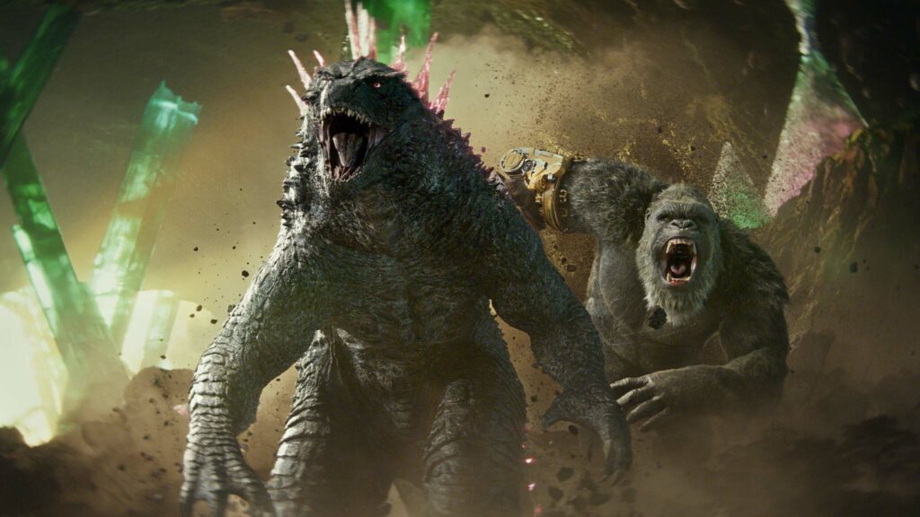 Godzilla and Kong in Godzilla x Kong: The New Empire, directed by Adam Wingard. Copyright: Warner Bros. Entertainment Inc. All Rights Reserved.