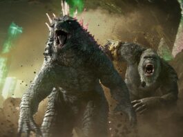 Godzilla and Kong in Godzilla x Kong: The New Empire, directed by Adam Wingard. Copyright: Warner Bros. Entertainment Inc. All Rights Reserved.