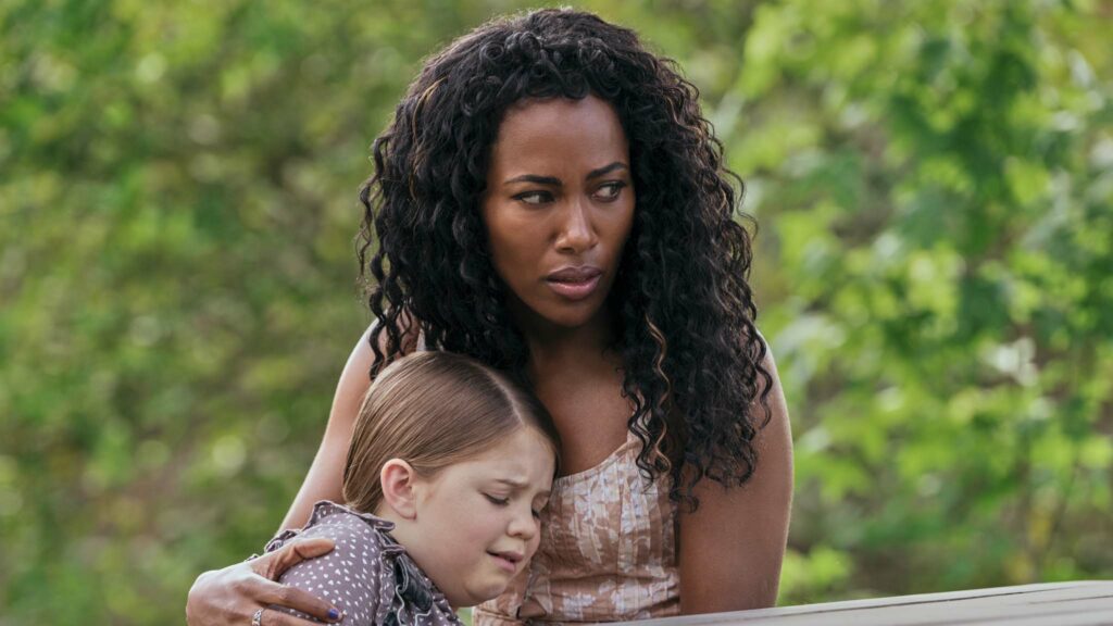 DeWanda Wise as Jessica and Pyper Braun as Alice in Imaginary, directed by Jeff Wadlow. Photo: Parrish Lewis. Copyright: Lionsgate. All Rights Reserved.
