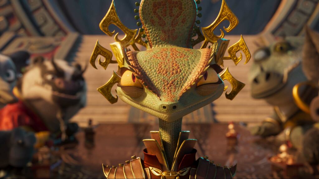 The Chameleon (Viola Davis) in Kung Fu Panda 4, directed by Mike Mitchell and co-directed by Stephanie Ma Stine. Copyright: DreamWorks Animation LLC. All Rights Reserved.