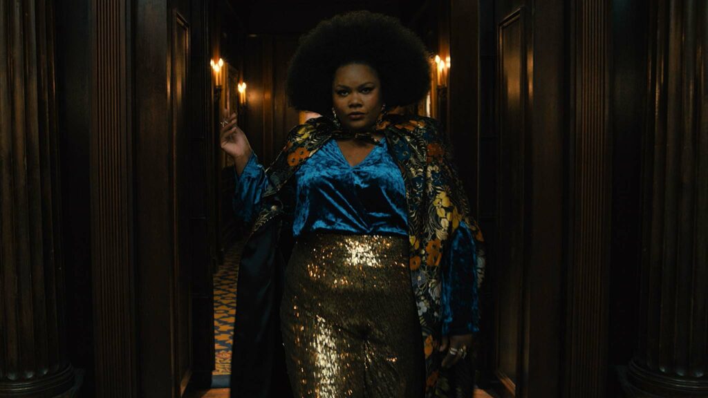 Nicole Byer as Dede in The American Society Of Magical Negroes, directed by Kobi Libii. Copyright: Focus Features, LLC. All Rights Reserved.