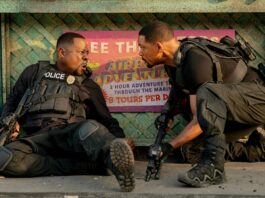 Will Smith as Mike Lowrey and Martin Lawrence as Marcus Burnett in Bad Boys: Ride Or Die, directed by Adil El Arbi and Bilall Fallah. Photo: Frank Masi. Copyright: CTMG, Inc. All Rights Reserved.