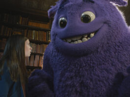 Cailey Fleming and Blue in IF, directed by John Krasinski. Copyright: Paramount Pictures. All Rights Reserved.