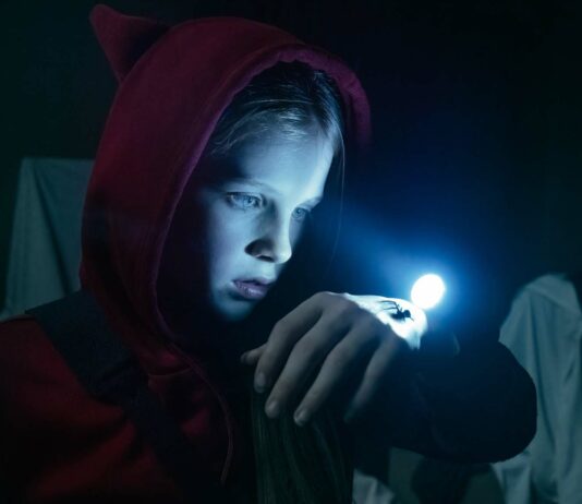 Alyla Browne as Charlotte in Sting, directed by Kiah Roache-Turner. Photo: Emma Bjorndahl. Copyright: SP Sting Productions/StudioCanal. All Rights Reserved.