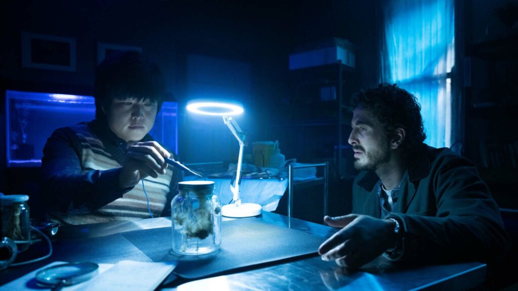 Danny Kim as Erik and Ryan Corr as Ethan in Sting, directed by Kiah Roache-Turner. Photo: Emma Bjorndahl. Copyright: SP Sting Productions/StudioCanal. All Rights Reserved.
