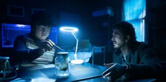 Danny Kim as Erik and Ryan Corr as Ethan in Sting, directed by Kiah Roache-Turner. Photo: Emma Bjorndahl. Copyright: SP Sting Productions/StudioCanal. All Rights Reserved.