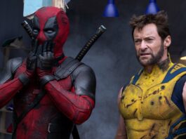 Ryan Reynolds as Deadpool/Wade Wilson and Hugh Jackman as Wolverine/Logan in Deadpool & Wolverine, directed by Shawn Levy. Photo: Jay Maidment. Copyright: 20th Century Studios/Marvel. All Rights Reserved.