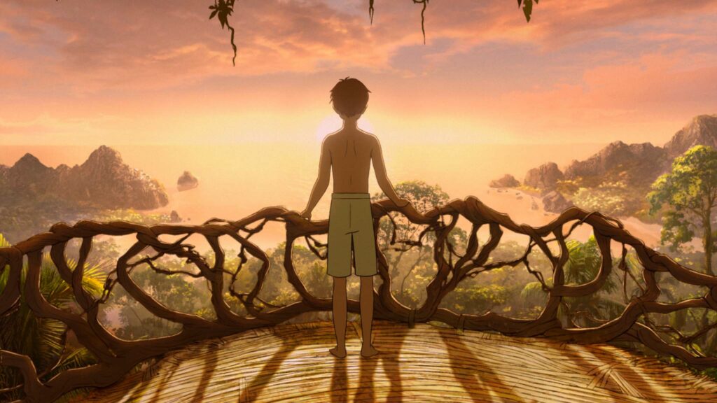 Michael (voiced by Aaron MacGregor) in Kensuke’s Kingdom, directed by Neil Boyle and Kirk Hendry. Copyright: Modern Films. All Rights Reserved.