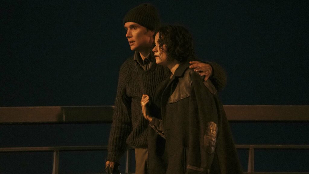 Cillian Murphy as Bill Furlong and Zara Devlin as Sarah Redmond in Small Things Like These, directed by Tim Mielants. Photo: Enda Bowe. Copyright: Lionsgate. All Rights Reserved.