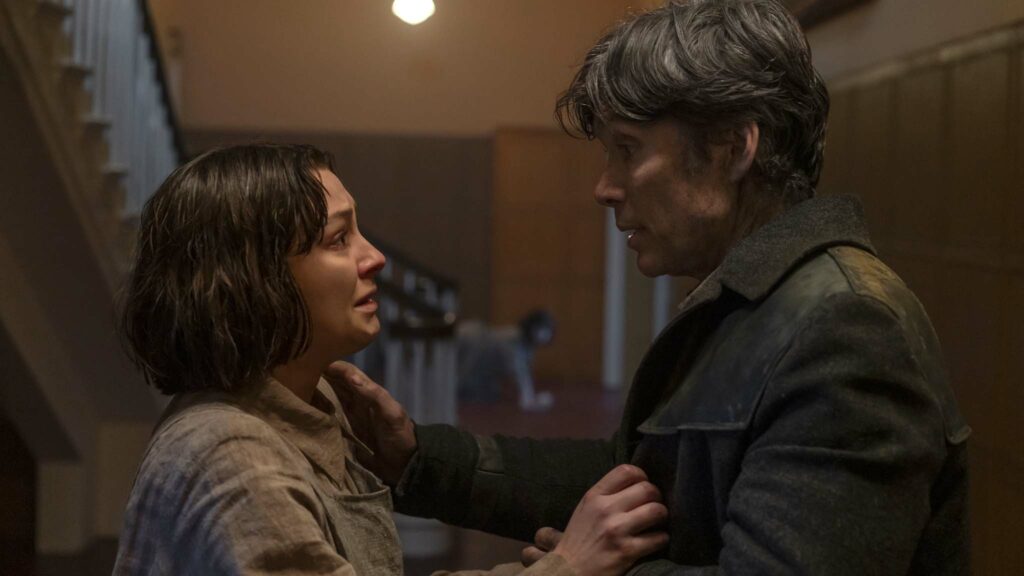 Zara Devlin as Sarah Redmond and Cillian Murphy as Bill Furlong in Small Things Like These, directed by Tim Mielants. Photo: Enda Bowe. Copyright: Lionsgate. All Rights Reserved.