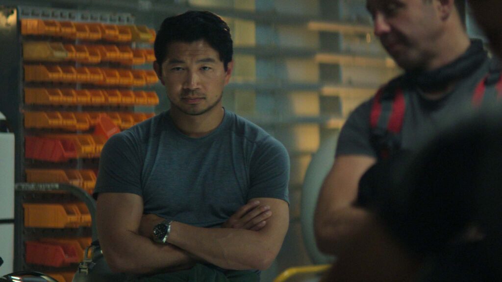 Simu Liu as Dave Yuasa in Last Breath, directed by Alex Parkinson. Copyright: Focus Features LLC. All Rights Reserved.