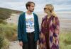 Tom Basden as Herb McGwyer and Carey Mulligan as Nell Mortimer in The Ballad Of Wallis Island, directed by James Griffiths. Photo: Alistair Heap. Copyright: Focus Features, LLC. All Rights Reserved.