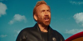 Nicolas Cage as The Surfer in The Surfer, directed by Lorcan Finnegan. Copyright: Vertigo Releasing. All Rights Reserved.