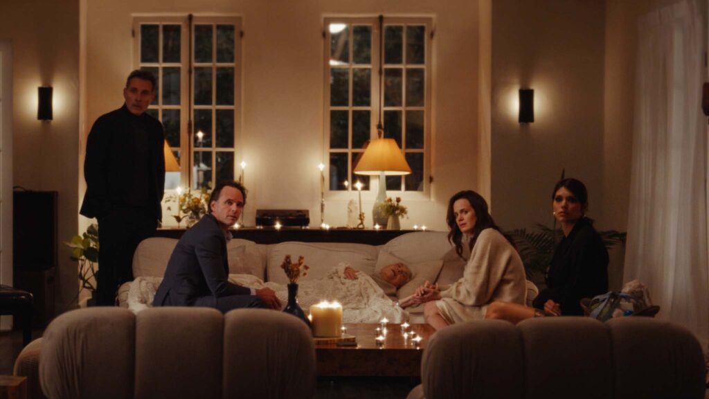 Rufus Sewell as Gerald, Walter Goggins as Sammy, Elizabeth Reaser as Rose and Eva De Dominici as Della in The Uninvited, directed by Nadia Conners. Copyright: Foton Pictures. All Rights Reserved.