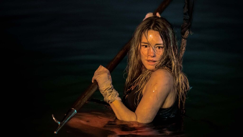 Hassie Harrison as Zephyr in Dangerous Animals, directed by Sean Byrne. Copyright: Vertigo Releasing. All Rights Reserved.