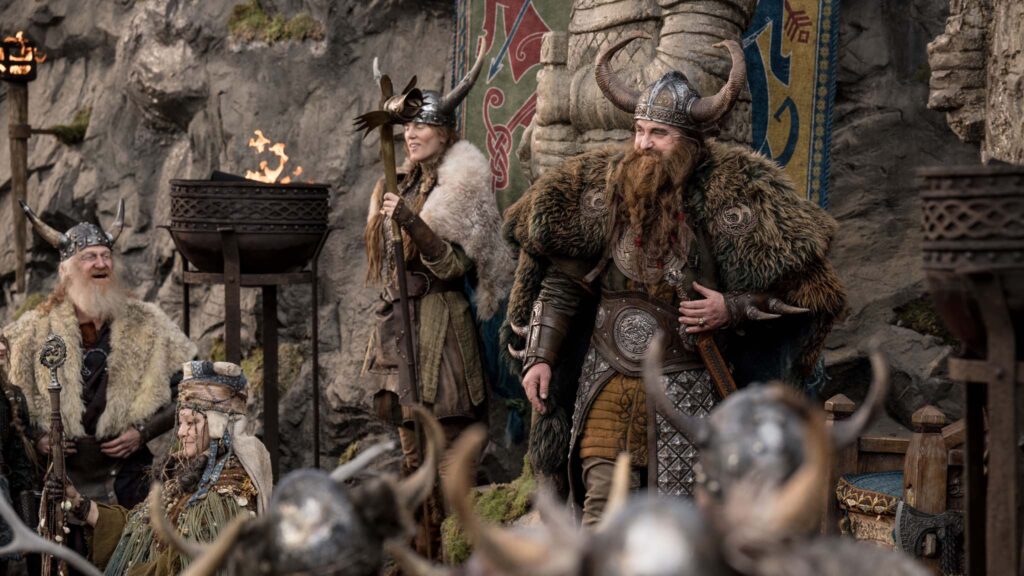 Gerard Butler as Stoick in How To Train Your Dragon, directed by Dean DeBlois. Photo: Helen Sloan. Copyright: Universal Studios. All Rights Reserved.