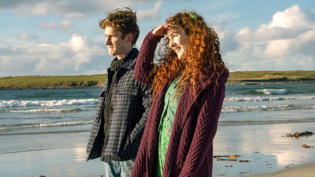 Fionn O'Shea as Nicholas Coughlan and Ann Skelly as Isabel Gore in Four Letters Of Love, directed by Polly Steele. Copyright: Vertigo Releasing. All Rights Reserved.