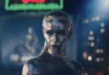Julia Garner as Shalla-Bal/Silver Surfer in The Fantastic Four: First Steps, directed by Matt Shakman. Copyright: 20th Century Studios/Marvel Studios. All Rights Reserved. Copyright & TM Marvel.