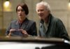 Phoebe Waller Bridge and Kevin Kline as nameless car rental agents in A Big Bold Beautiful Journey, directed by Kogonada. Photo: Matt Kennedy. Copyright: CTMG, Inc. All Rights Reserved.