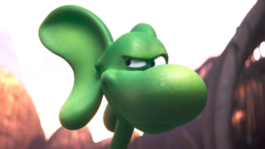 Diplo the young Diplodocus (voiced by Julian Wanderer) in Diplo: The Mighty Dinosaur, directed by Wojciech Wawszczyk. Copyright: Signature Entertainment. All Rights Reserved.