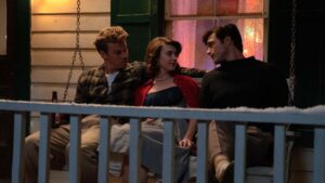 Will Poulter as Lee, Daisy Edgar-Jones as Muriel and Jacob Elordi as Julius in On Swift Horses, directed by Daniel Minahan. Photo: Gunther Campine. Copyright: Aces High Pictures, LLC. All Rights Reserved.