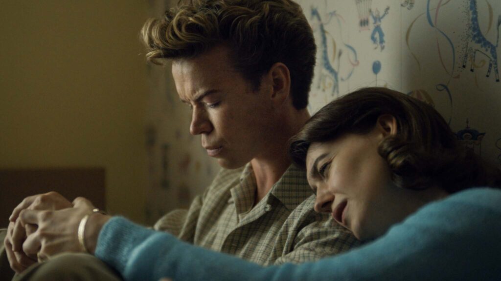 Will Poulter as Lee and Daisy Edgar-Jones as Muriel in On Swift Horses, directed by Daniel Minahan. Photo: Gunther Campine. Copyright: Aces High Pictures, LLC. All Rights Reserved.