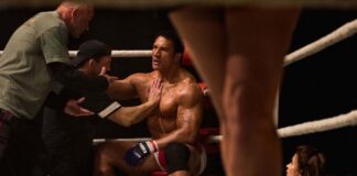 Dwayne Johnson as Mark Kerr in The Smashing Machine, directed by Benny Safdie. Copyright: A24 Films. All Rights Reserved.