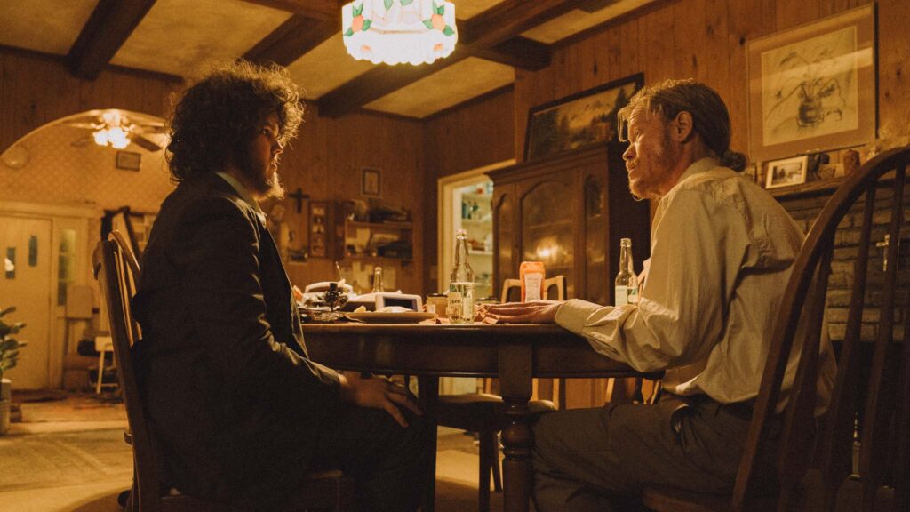 Aidan Delbis as Don and Jesse Plemons as Teddy in Bugonia, directed by Yorgos Lanthimos. Photo: Atsushi Nishijima. Copyright: Focus Features, LLC. All Rights Reserved.